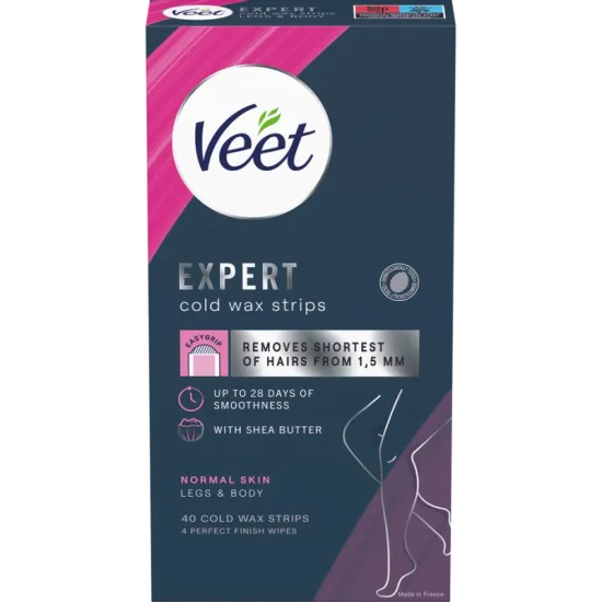 Veet Expert Cold Wax Strips Jalat & Keho Normaalille iholle 40 kpl