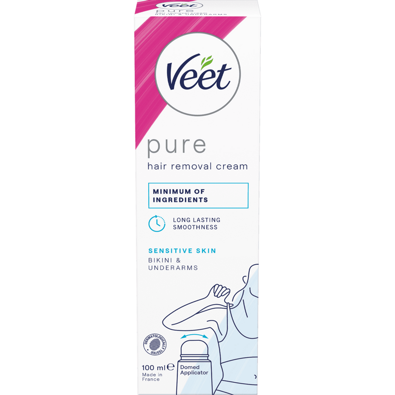 Veet Pure Karvanpoistovoide Bikiniraja & Kainalot Herkälle iholle 100 ml 