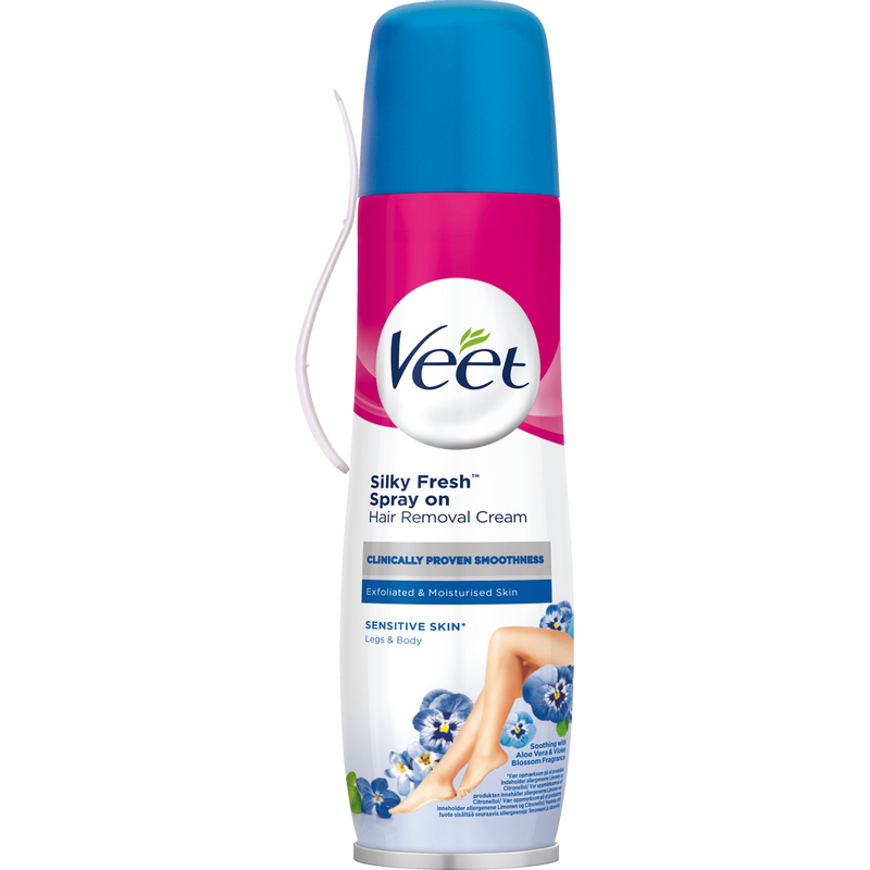 Veet Spray-On Karvanpoistovoide Jalat & Keho Herkälle iholle 150 ml