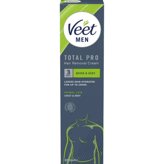 Veet Men Total Pro Karvanpoistovoide Miehille Normaalille iholle 200 ml