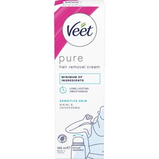Veet Pure Karvanpoistovoide Bikiniraja & Kainalot Herkälle iholle 100 ml